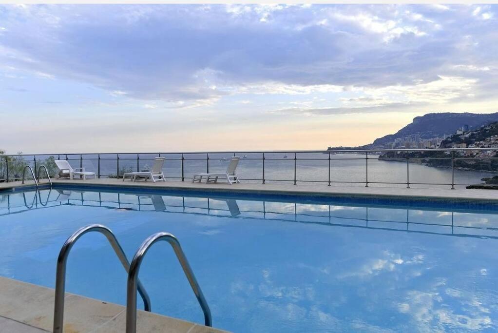Grand Bleu, Appartamento Vista Mare E Monaco Rocabruna Exterior foto